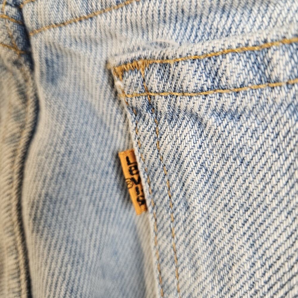 Levi's 550 Relaxed Fit Mens Jeans 30x32 (28x29.5) Light Wash 90's - Picture 7 of 9